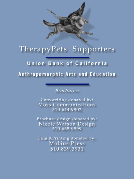 Email to learn more how to help TherapyPets.